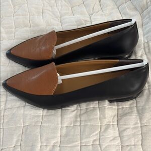 Everlane two tone leather Elegant Black & Brown Women's Flats size 10